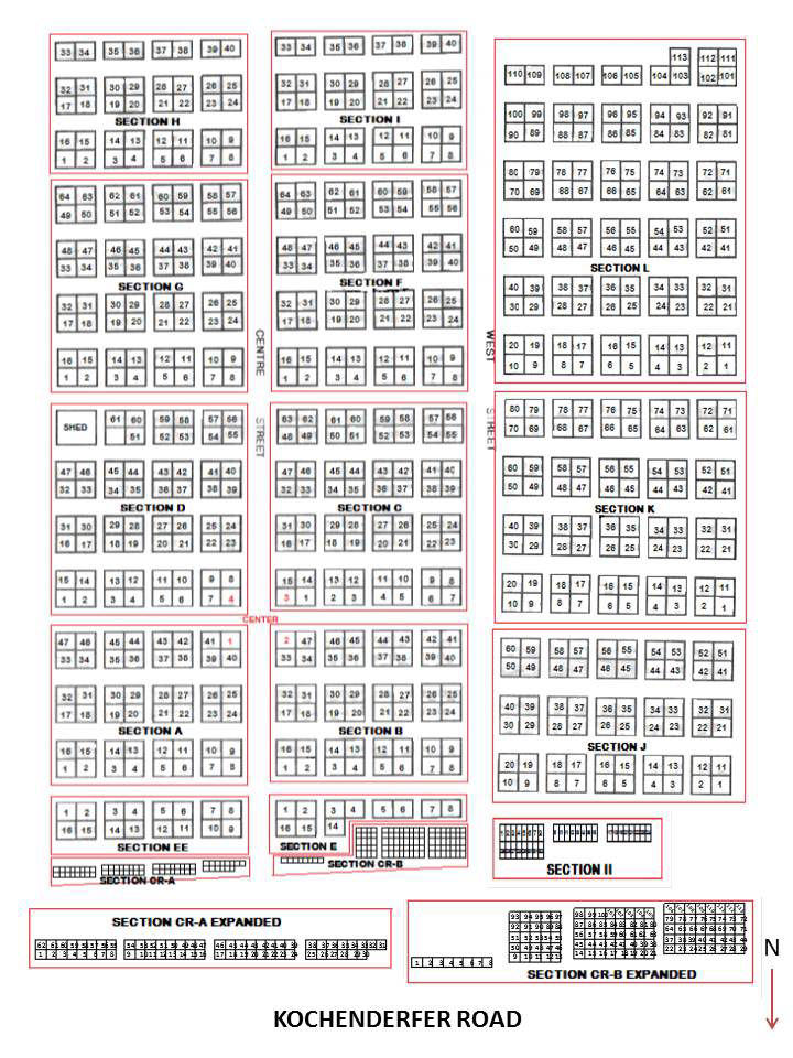 kochenderfer cemetery map